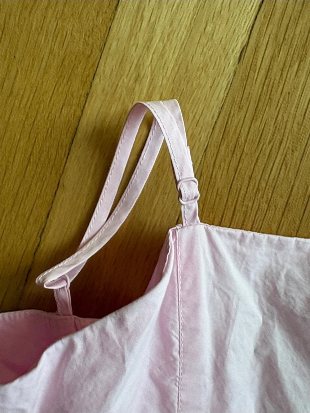 BARDOT Junior, Size 7, Girls Soft Pink Spaghetti-Strap Bubble Hem Dress